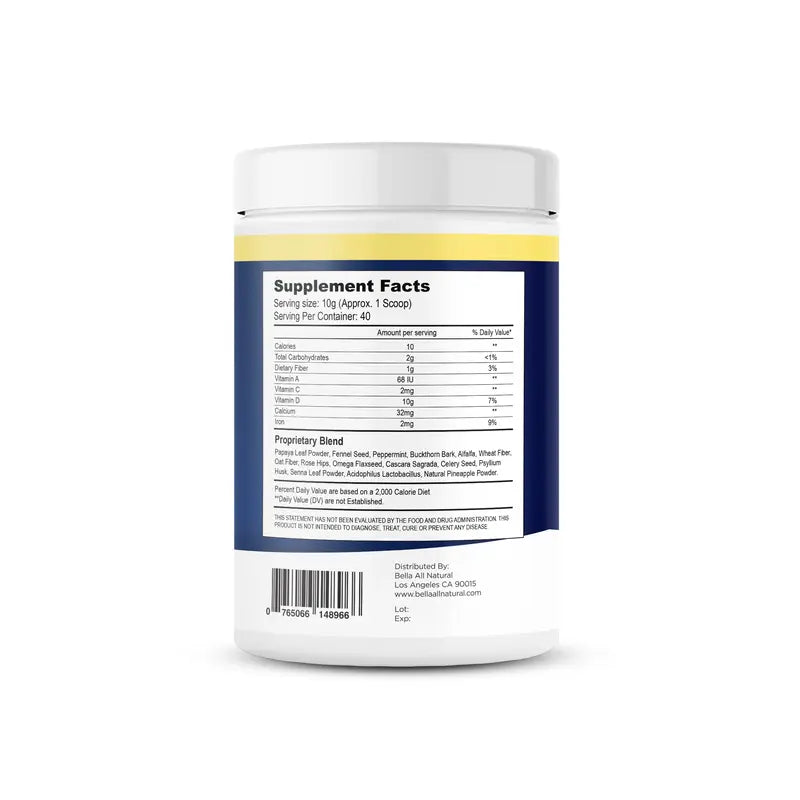 Natural Pineapple Herbal Cleansing Powder for Rapid Bloat Relief & Deep Gut Cleansing