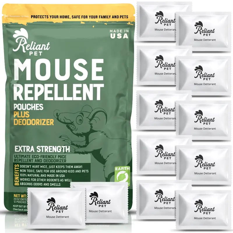 Natural Peppermint Oil Mouse Repellent Pouches – Safe For Kids & Pets