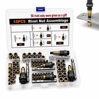 10pcs (Includes rivet nut tool)
