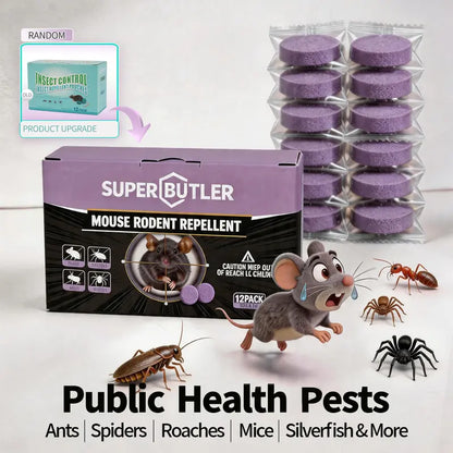Natural Plant-Based Pest & Mouse Repellent Tablets - Long-Lasting Indoor & Outdoor Defense