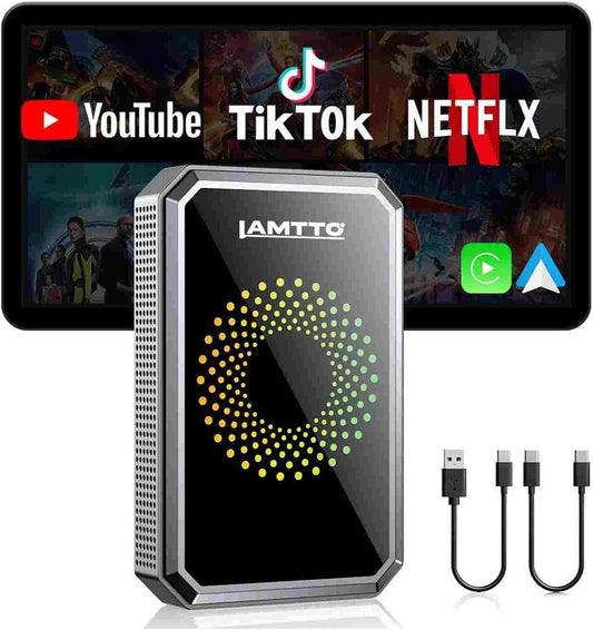 Convert Wired CarPlay to Wireless & Stream HD Video On-The-Go