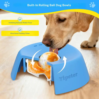 Slow Feeder Dog Bowl for Liquid Treats & Anti-Choking Lick Pad