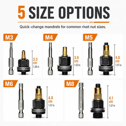 Turn Any Drill Into a High-Power Electric Rivet Nut Gun in Seconds