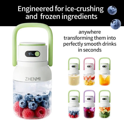 1000ml Cordless Portable Blender – Fresh Smoothies Anywhere, Anytime