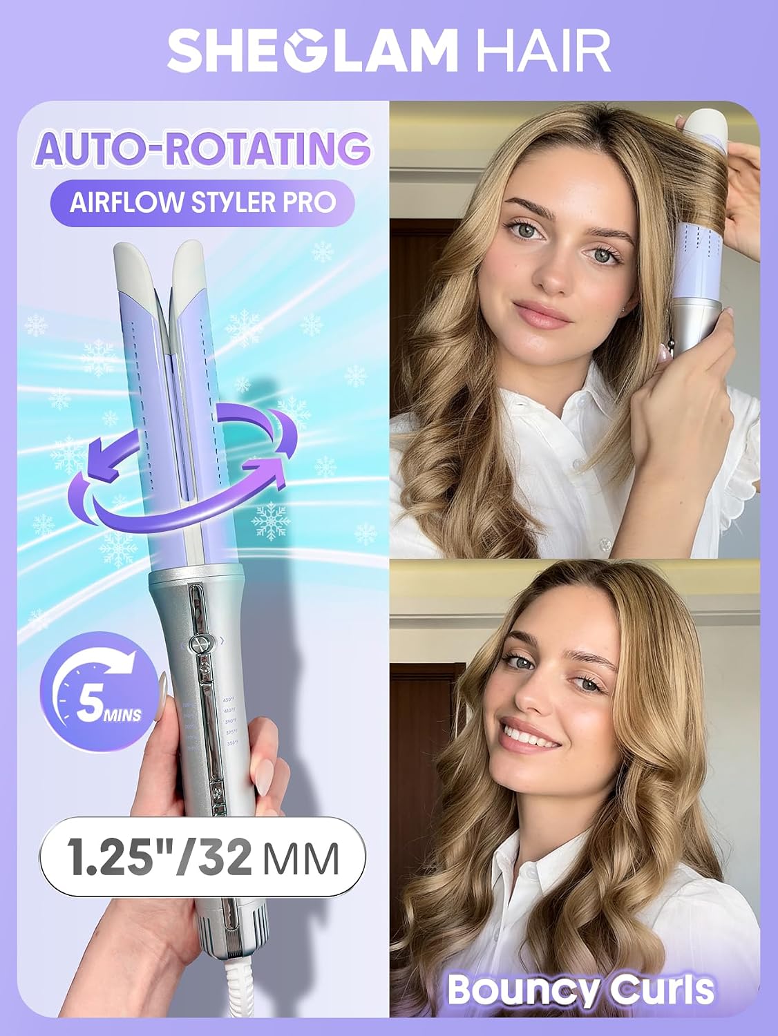 Automatic Rotating Airflow Styler — Effortless Salon Curls in Seconds