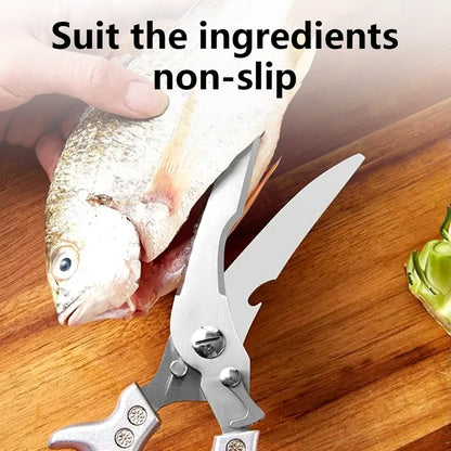Heavy-Duty Stainless Steel Poultry Shears for Effortless Bone Cutting