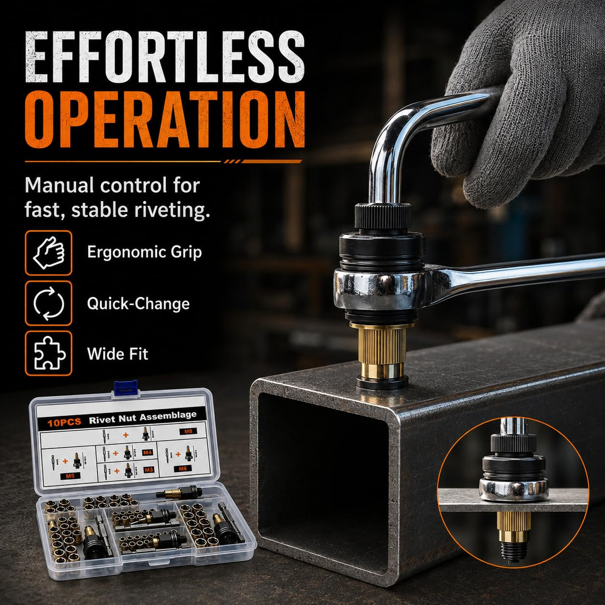 Turn Any Drill Into a High-Power Electric Rivet Nut Gun in Seconds