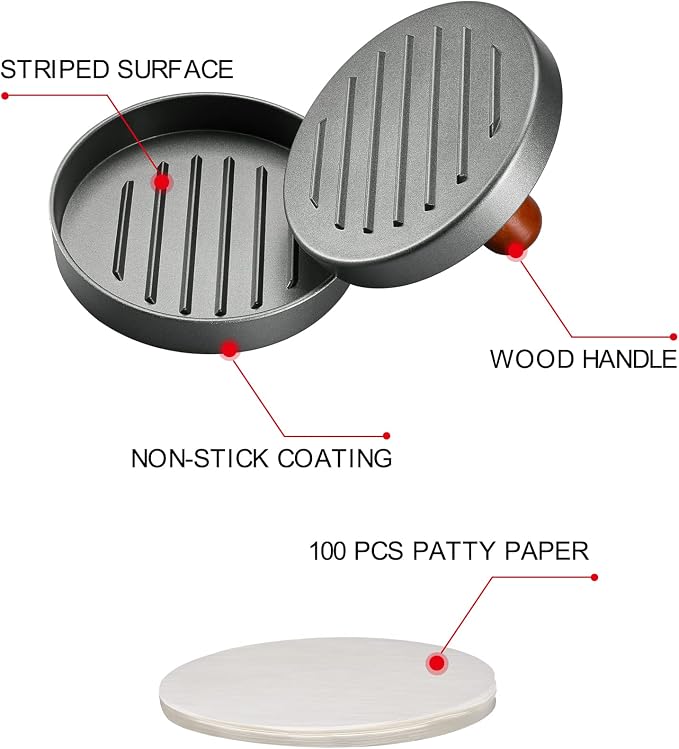 Professional Non-Stick Burger Press & Patty Maker