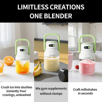 1000ml Cordless Portable Blender – Fresh Smoothies Anywhere, Anytime