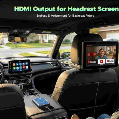 Convert Wired CarPlay to Wireless & Stream HD Video On-The-Go