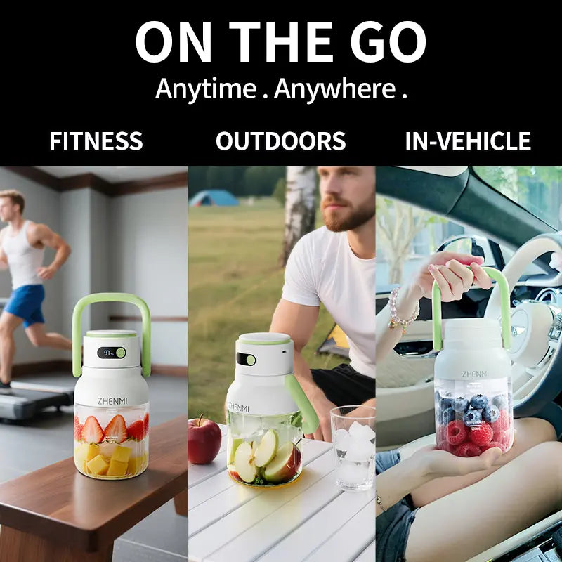 1000ml Cordless Portable Blender – Fresh Smoothies Anywhere, Anytime