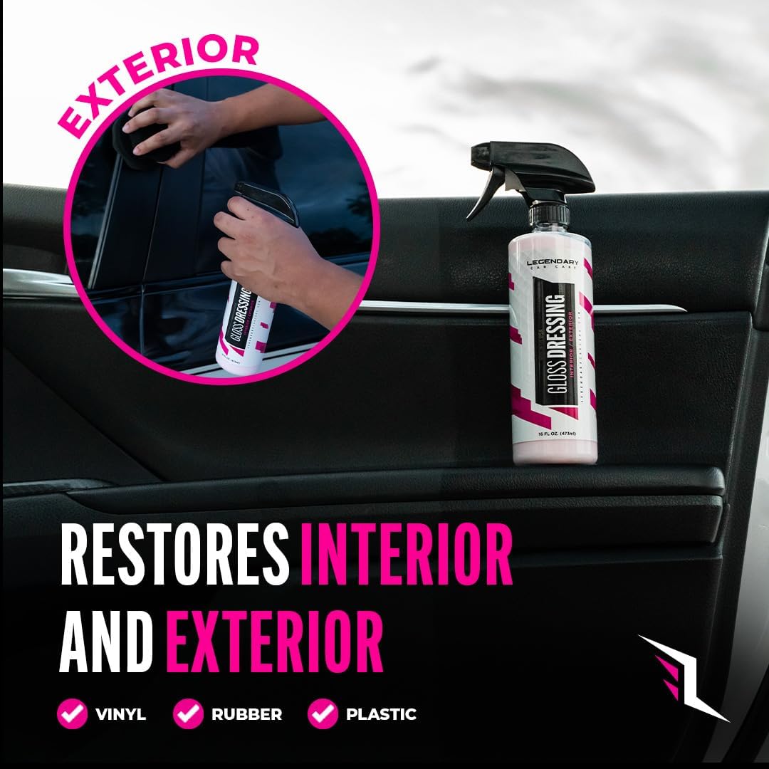Instant High-Gloss Shine Spray for Tires, Trim & Interior