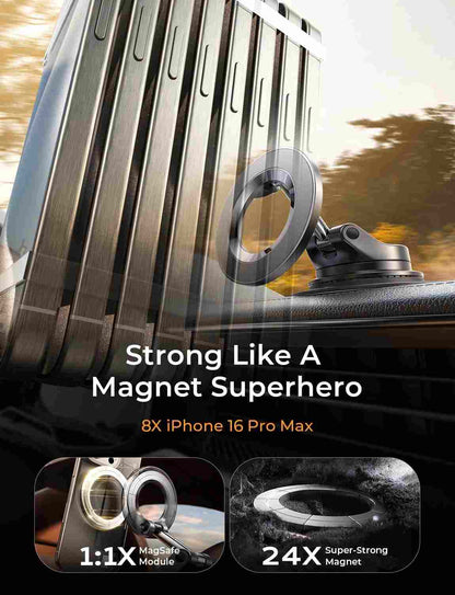 Electric Auto-Suction Magnetic Car Mount for MagSafe