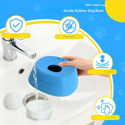 Slow Feeder Dog Bowl for Liquid Treats & Anti-Choking Lick Pad
