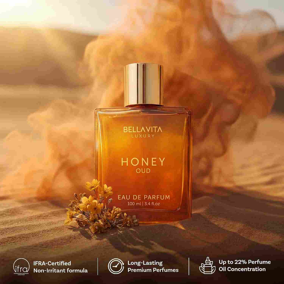 Long-Lasting Honey Oud Eau De Parfum Spray for Men & Women