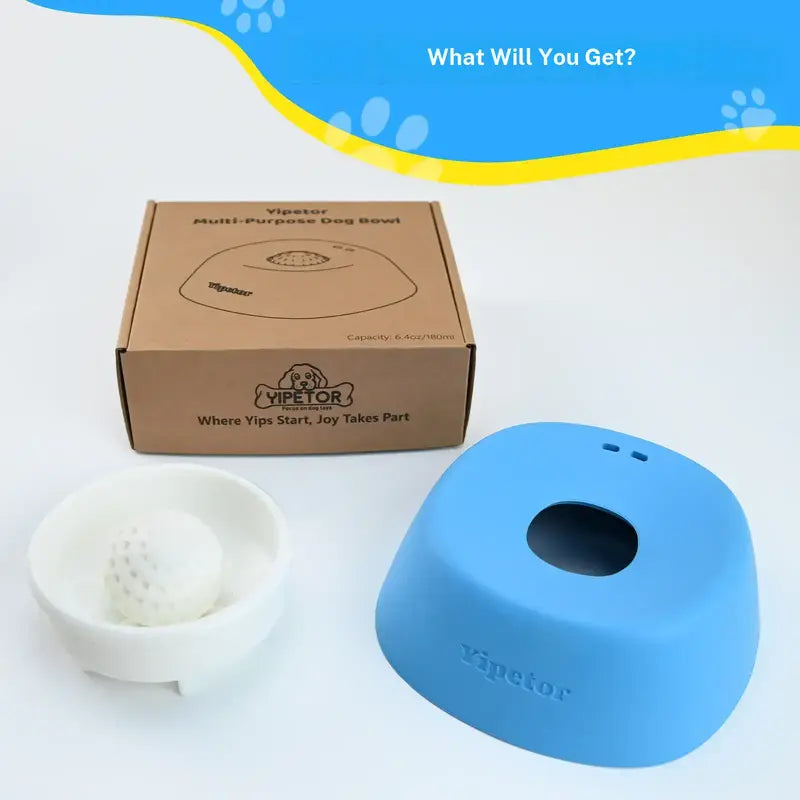 Slow Feeder Dog Bowl for Liquid Treats & Anti-Choking Lick Pad