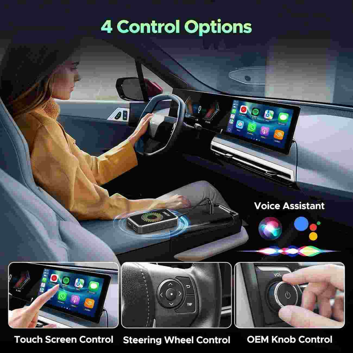 Convert Wired CarPlay to Wireless & Stream HD Video On-The-Go