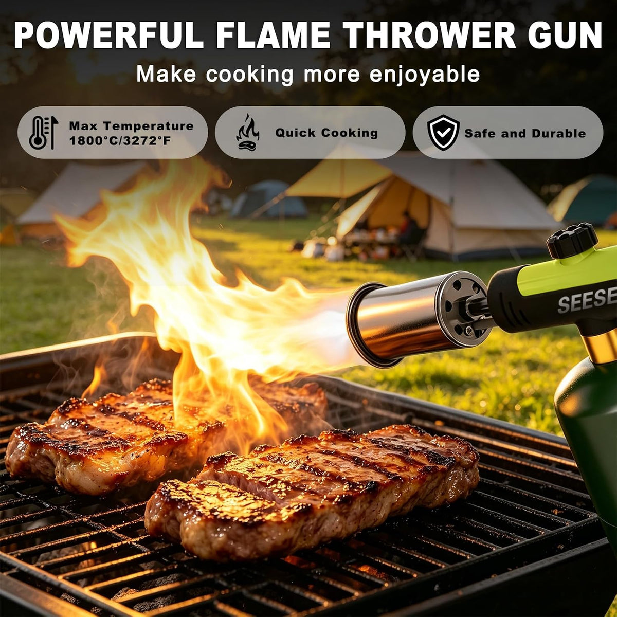 Ultra-Powerful 3272°F Propane Torch Gun – Instant One-Touch Ignition