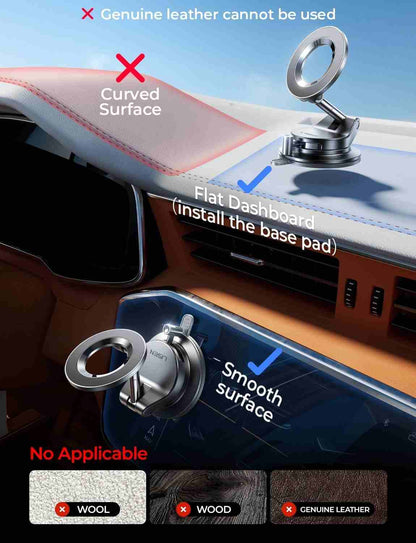 Electric Auto-Suction Magnetic Car Mount for MagSafe