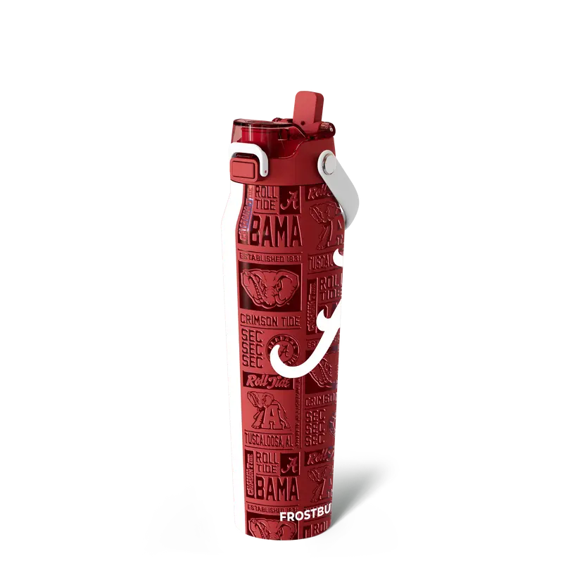 32oz Dual-Lid Insulated Stainless Steel Water Bottle — Sip & Chug in One