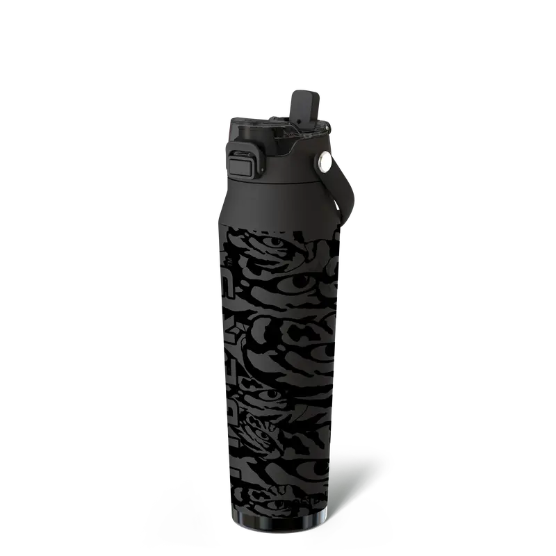 32oz Dual-Lid Insulated Stainless Steel Water Bottle — Sip & Chug in One