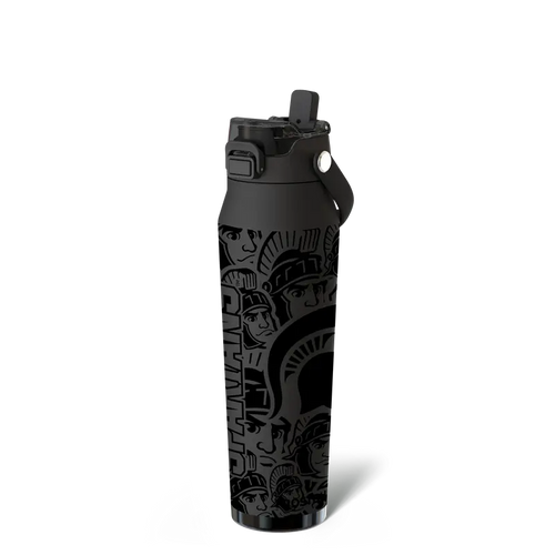 32oz Dual-Lid Insulated Stainless Steel Water Bottle — Sip & Chug in One