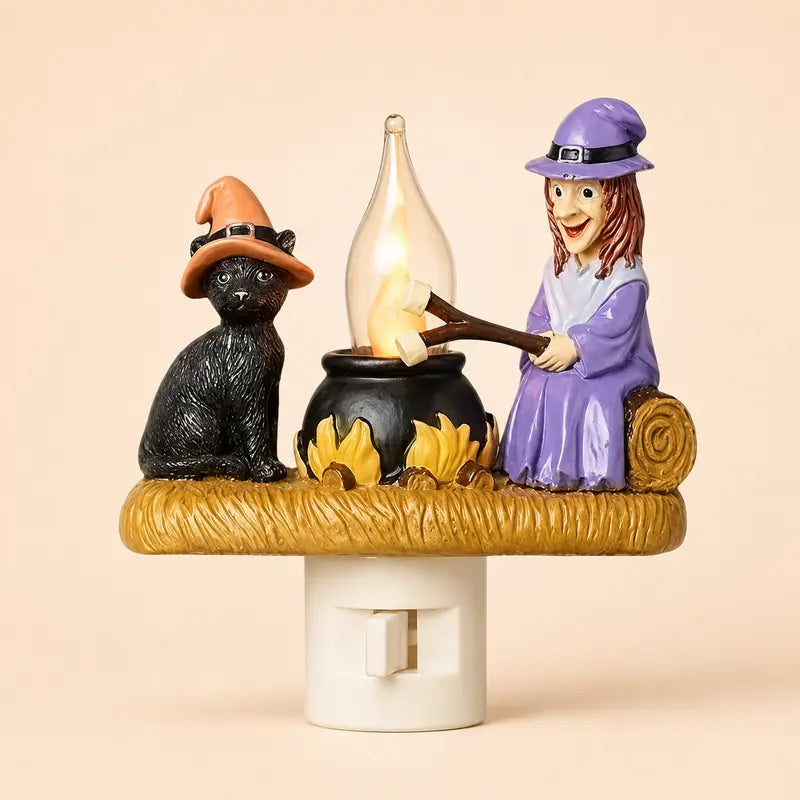 Ghost Campfire Night Light with Real Flickering Flame Effect