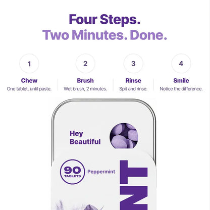 Instant Purple Color-Correcting Teeth Whitening Tablets
