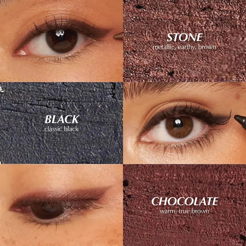 24HR Waterproof Creamy Gel Eyeliner Pencil – Instant Smudge-Proof Smooth Glide | 2 Pack per Set