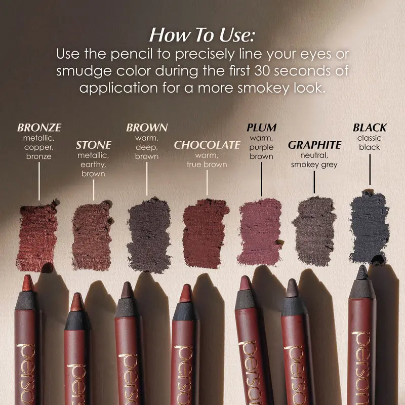 24HR Waterproof Creamy Gel Eyeliner Pencil – Instant Smudge-Proof Smooth Glide | 2 Pack per Set