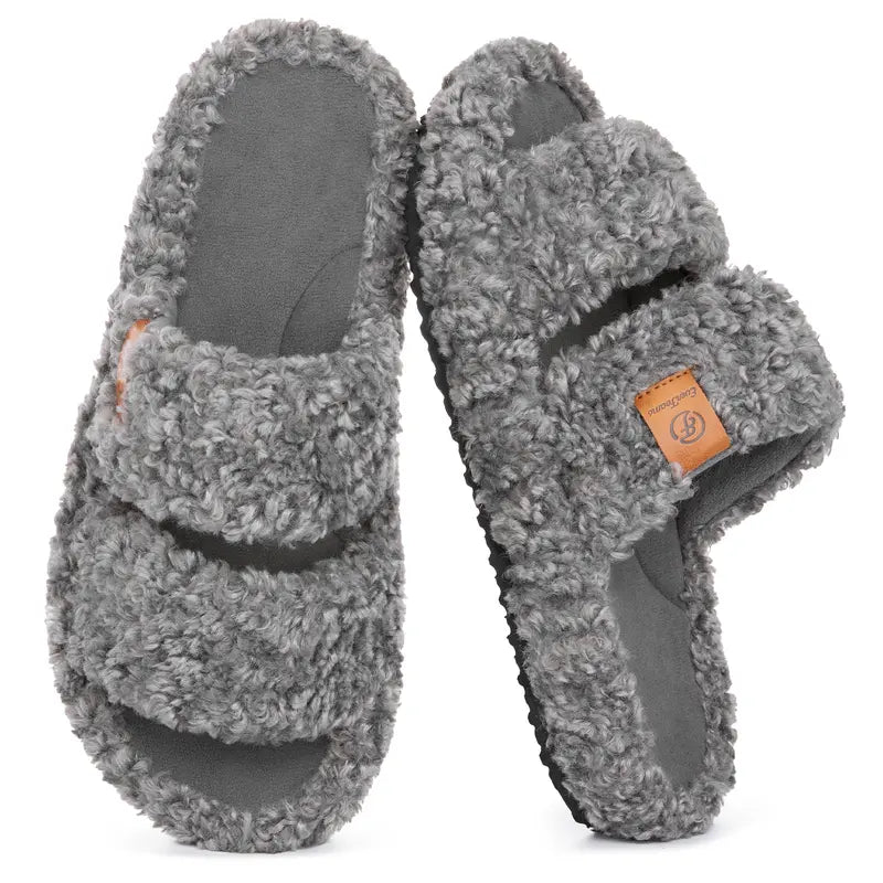 Ultra-Soft Cloud Plush Slippers with Non-Slip Support