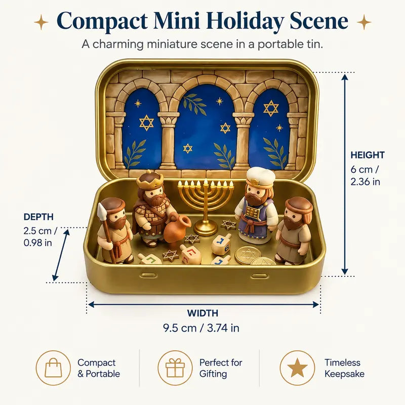 Portable Miniature Nativity Keepsake Set
