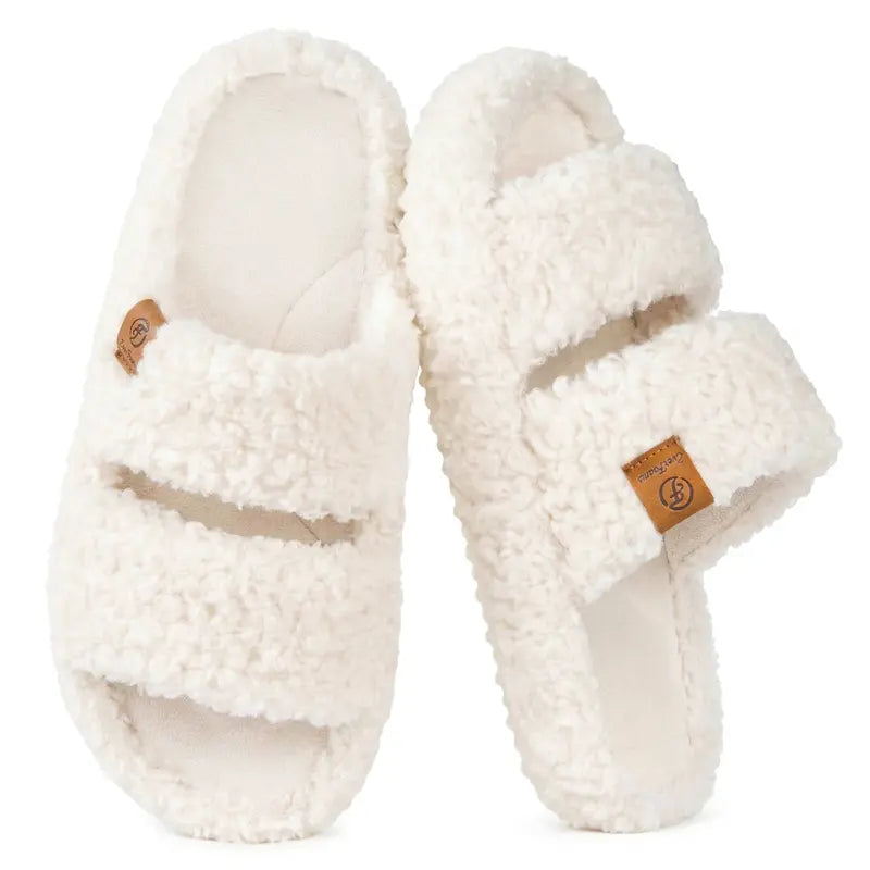 Ultra-Soft Cloud Plush Slippers with Non-Slip Support