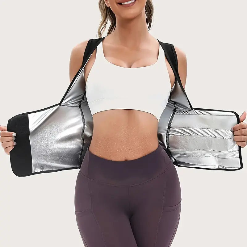 Women's Sweat Polymer Vest Waist Trainer Body Shaper | Buy 1 Get 1 Free