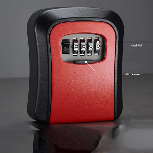 Heavy-Duty Weatherproof Key Lock Box with Resettable 4-Digit Combination