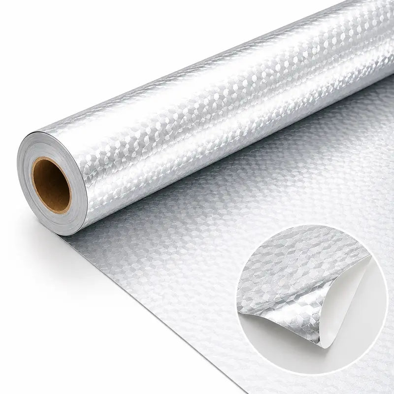 Oil-Proof Peel and Stick Aluminum Kitchen Backsplash Liner | Buy 1 Get 1 Free