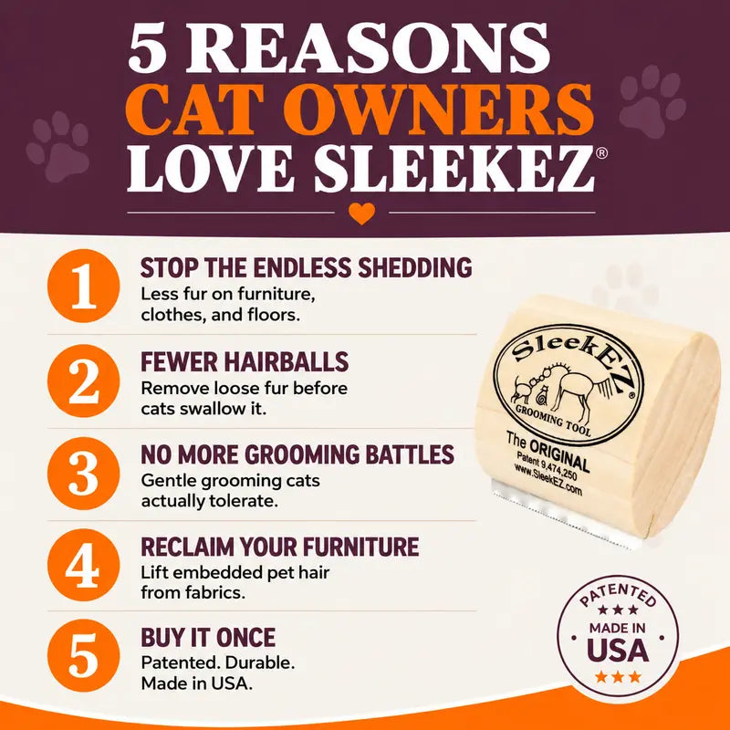 Effortless Pet Deshedding Grooming Tool for Loose Fur & Undercoat