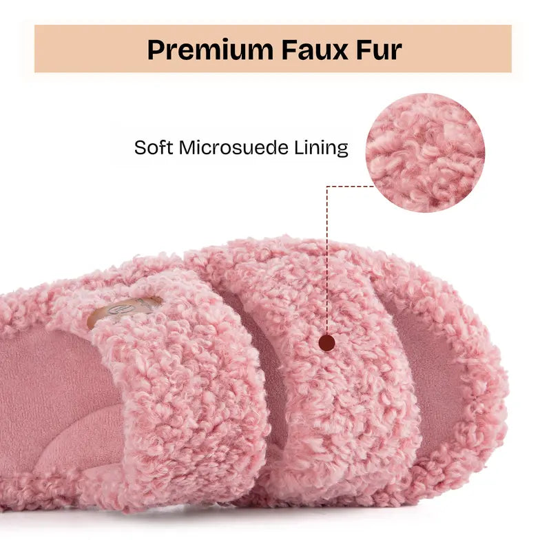 Ultra-Soft Cloud Plush Slippers with Non-Slip Support