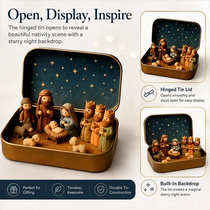 Portable Miniature Nativity Keepsake Set