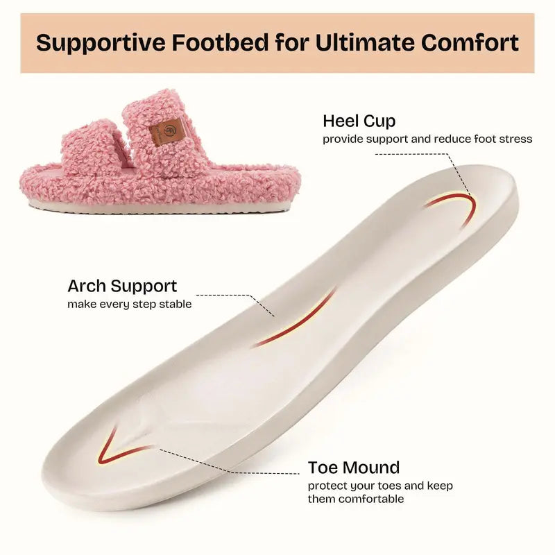 Ultra-Soft Cloud Plush Slippers with Non-Slip Support