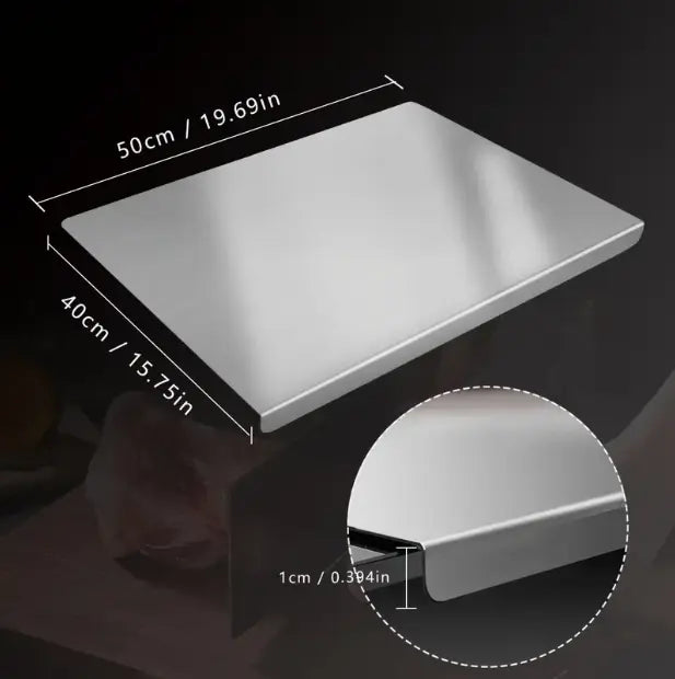 Ultra-Hygienic Food-Grade Stainless Steel Cutting Board