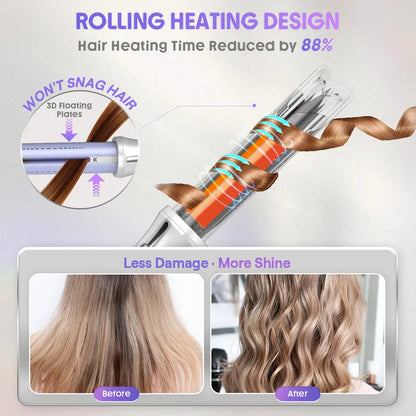 Effortless Curls in Seconds with Airflow Auto-Rotating Styler
