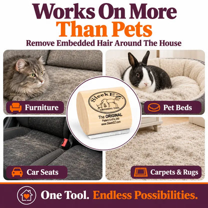 Effortless Pet Deshedding Grooming Tool for Loose Fur & Undercoat