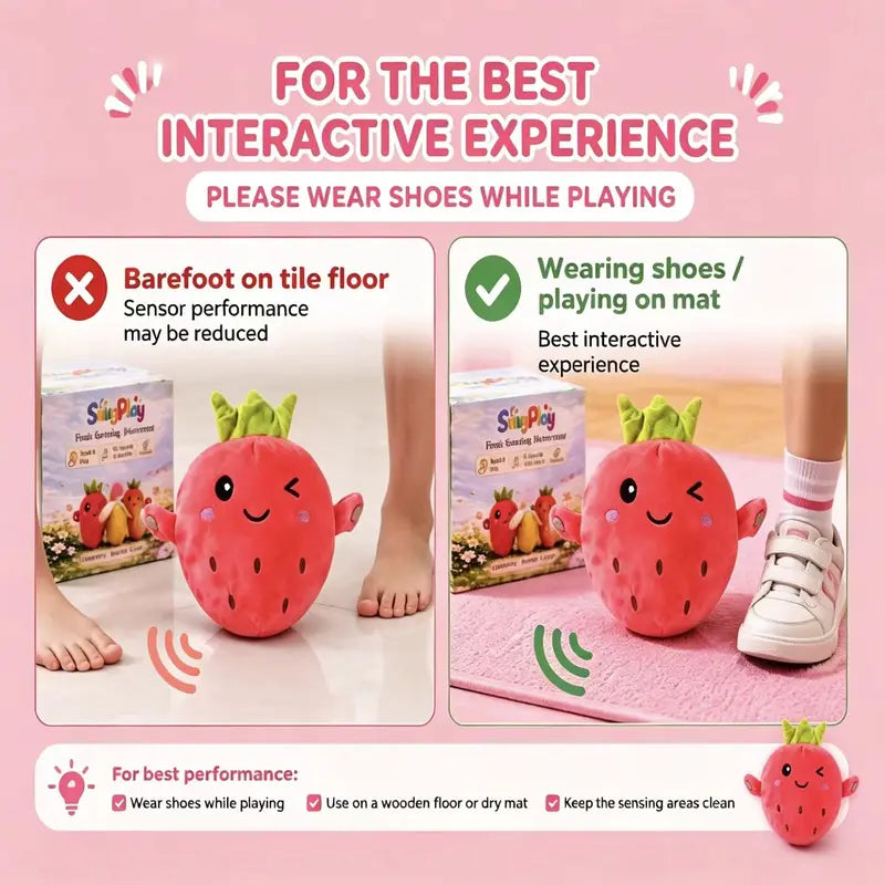 Talking Fruit Plushies with Funny Sound FX