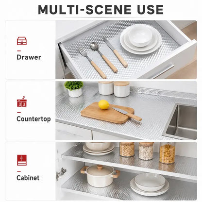 Oil-Proof Peel and Stick Aluminum Kitchen Backsplash Liner | Buy 1 Get 1 Free