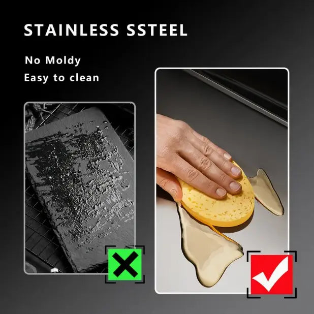 Ultra-Hygienic Food-Grade Stainless Steel Cutting Board
