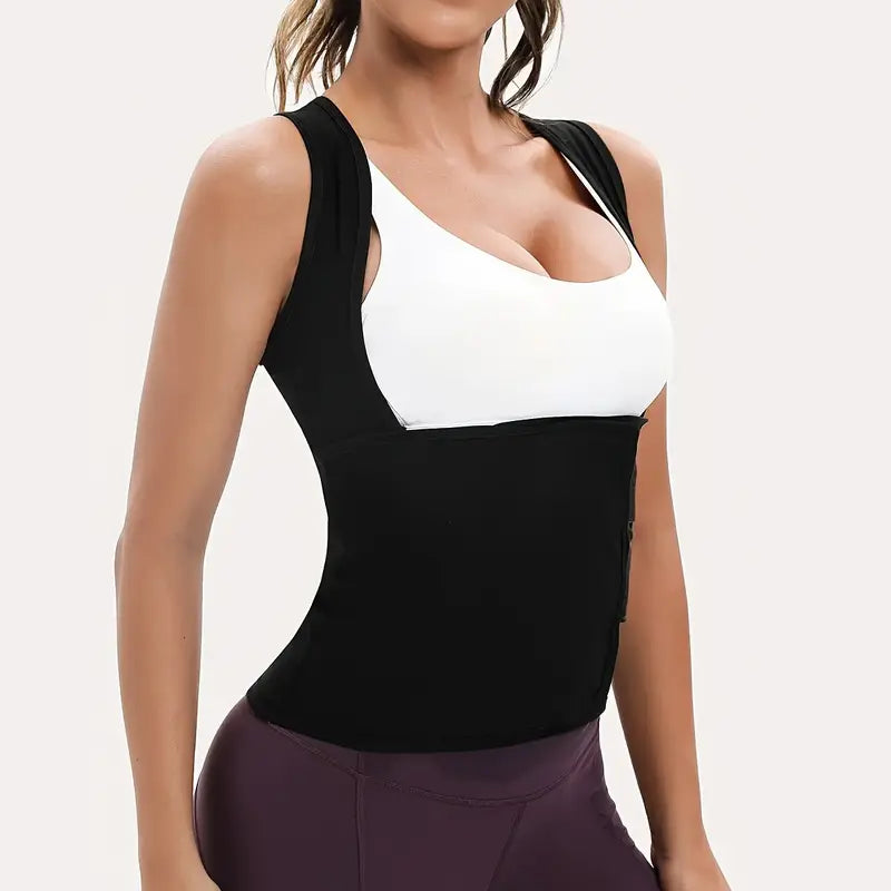 Women's Sweat Polymer Vest Waist Trainer Body Shaper | Buy 1 Get 1 Free