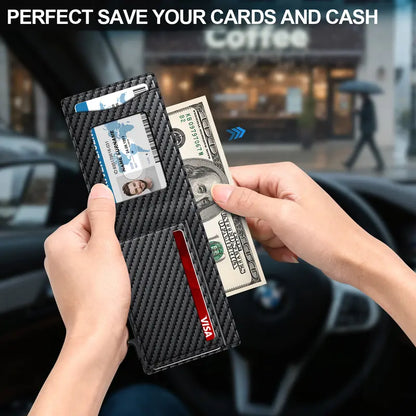 Pop-Up Minimalist RFID Blocking Leather Wallet