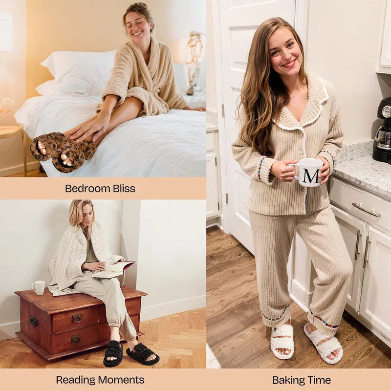 Ultra-Soft Cloud Plush Slippers with Non-Slip Support