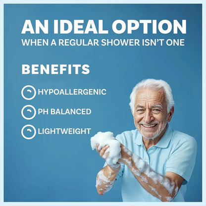 Rinse-Free Bath Sponges – Instant Water-Activated Clean Anywhere | Buy 1 Get 1 Free